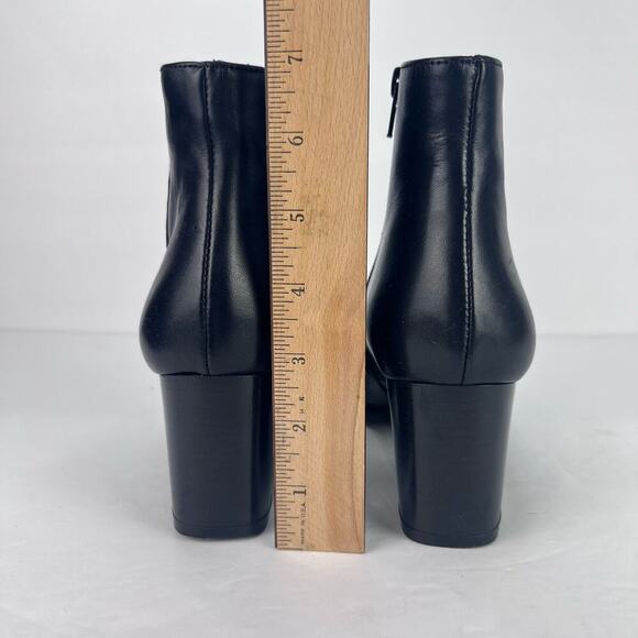 EUC LAMICA Black Soft Leather Block Heel Women's Booties Made in Italy - Picture 9 of 10